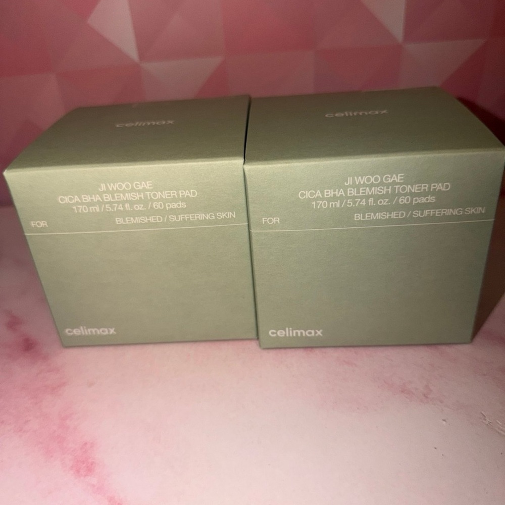Celimax Cica BHA Blemish Toner Pads - Sage Green (2 Pack)